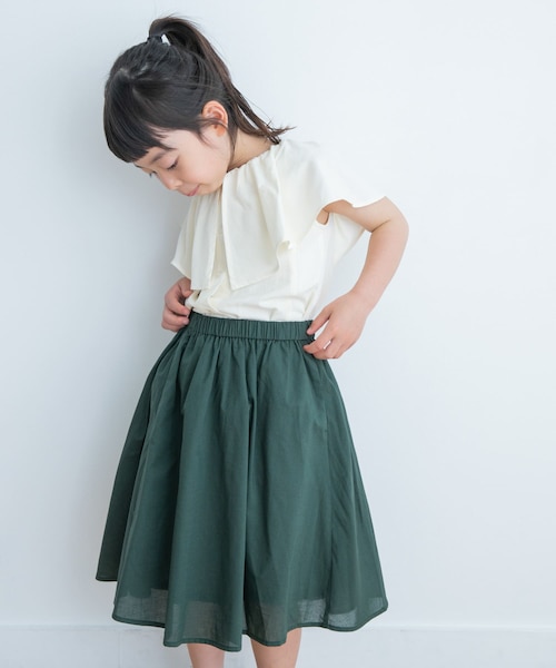 新品 2025SS コットンローンスカート 親子リンク』コットンローンギャザースカート(KIDS)｜アーバン