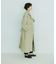 『ユニセックス』コットンリネンオーバートレンチコート