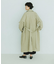『ユニセックス』コットンリネンオーバートレンチコート