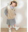 『親子リンク』Vネックニットベスト(KIDS)