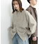 『ユニセックス』『接触冷感／吸水速乾／イージーケア』リネンライクバンドカラーロングスリーブシャツ