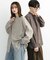 『ユニセックス』『接触冷感／吸水速乾／イージーケア』リネンライクバンドカラーロングスリーブシャツ