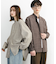 『ユニセックス』『接触冷感／吸水速乾／イージーケア』リネンライクバンドカラーロングスリーブシャツ