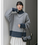 リバーシブルタートルニット