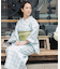 綿麻ゆかた 格子