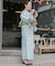 綿麻ゆかた 格子