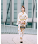 綿絽ゆかた 唐草