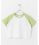 ラグランスリーブバイカラーミニTシャツ