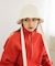 リボン付きキルティングバケットHAT