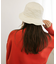 リボン付きキルティングバケットHAT