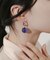 カラーボールフープピアス