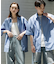 『ユニセックス』リラックスフィットレギュラーカラーショートスリーブシャツ