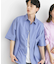 『ユニセックス』リラックスフィットレギュラーカラーショートスリーブシャツ
