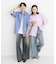 『ユニセックス』リラックスフィットレギュラーカラーショートスリーブシャツ