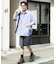 『ユニセックス』リラックスフィットレギュラーカラーショートスリーブシャツ