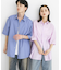 『ユニセックス』リラックスフィットレギュラーカラーショートスリーブシャツ