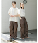 『ユニセックス』ワイドカーゴパンツ
