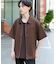 ZIPショートスリーブルーズシャツ