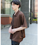 ZIPショートスリーブルーズシャツ