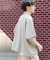 ZIPショートスリーブルーズシャツ