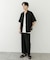 ZIPショートスリーブルーズシャツ