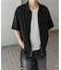 ZIPショートスリーブルーズシャツ