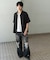 ZIPショートスリーブルーズシャツ