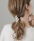 メタルスクエアヘアカフ