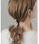 メタルスクエアヘアカフ