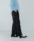 crinkle crinkle crinkle　velvet embroidery pants