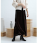 ロングスリットベロアナロースカート