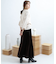 ロングスリットベロアナロースカート