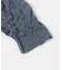 new basic　リネン混ワッシャーハーフスリーブニット