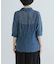 new basic　リネン混ワッシャーシャツカラーニット