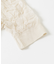 new basic　リネン混ワッシャーシャツカラーニット
