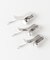 heyep　Bent Metal Logo Hairpins 3P