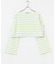 『WEB／一部店舗限定』『別注』Le minor×UR　Border cropped Tee
