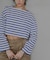 『WEB／一部店舗限定』『別注』Le minor×UR　Border cropped Tee