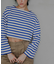 『WEB／一部店舗限定』『別注』Le minor×UR　Border cropped Tee