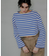 『WEB／一部店舗限定』『別注』Le minor×UR　Border cropped Tee