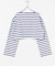 『WEB／一部店舗限定』『別注』Le minor×UR　Border cropped Tee