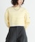 『WEB／一部店舗限定』『別注』Le minor×UR　Border cropped Tee