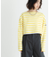 『WEB／一部店舗限定』『別注』Le minor×UR　Border cropped Tee