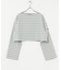『WEB／一部店舗限定』『別注』Le minor×UR　Border cropped Tee
