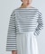 『別注』Le minor×UR　Border cropped T-shirts
