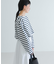 『別注』Le minor×UR　Border cropped T-shirts