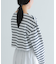 『別注』Le minor×UR　Border cropped T-shirts