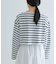 『別注』Le minor×UR　Border cropped T-shirts