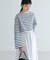 『別注』Le minor×UR　Border cropped T-shirts