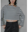 『別注』Le minor×UR　Border cropped T-shirts